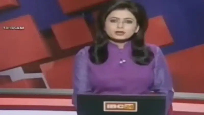 Телеведущая из Индии прочитала новость о смерти мужа в прямом эфире