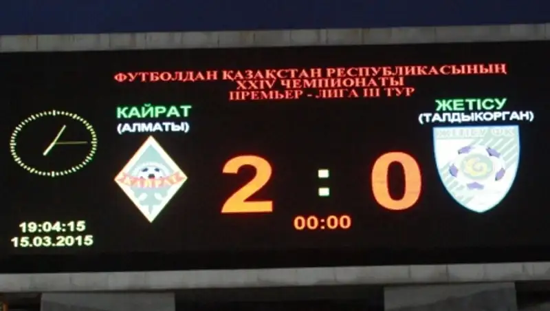 В чемпионате страны "Кайрат" не оставил никаких шансов "Жетысу"