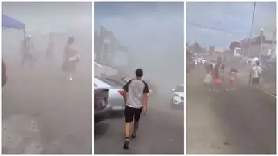 "Повторяет судьбу Барахолки?": сильный дым окутал рынок в Талдыкоргане