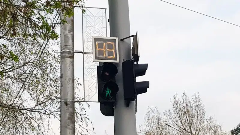 Двое пьяных мужчин пытались украсть светофор в Темиртау