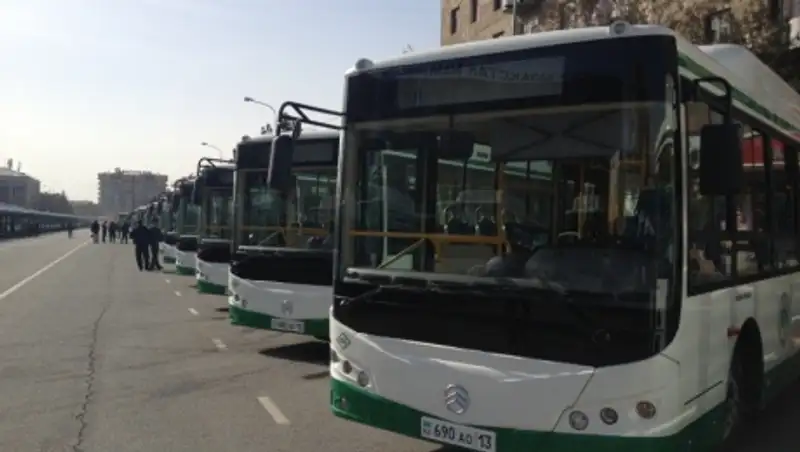 Уникальные автобусы будут ездить по улицам Шымкента