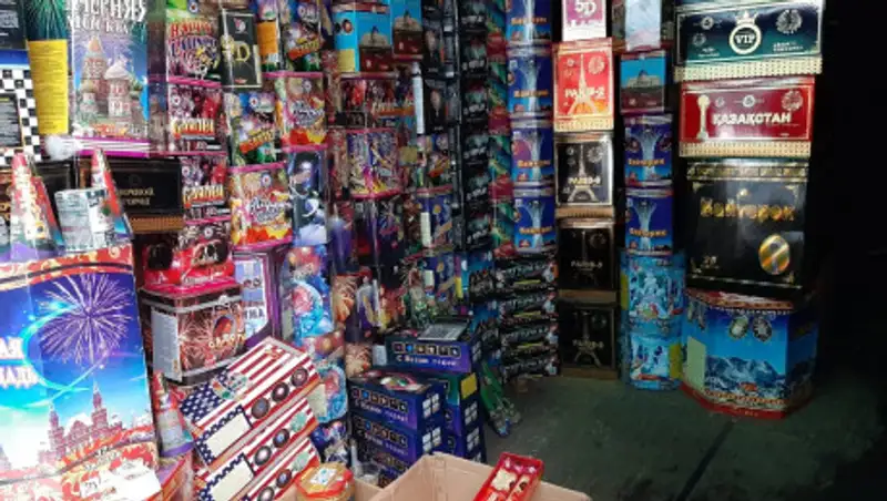 210 кг не сертифицированной пиротехники изъято на рынках Алатауского района Алматы