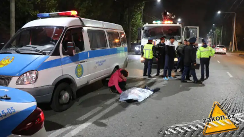 Пешехода сбили насмерть в Алматы