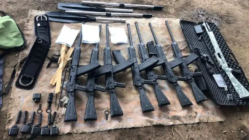 Тайник с оружием и охотничьим инвентарем найден в сарае алматинца