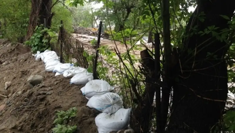 В городе Талгар устранены последствия паводков