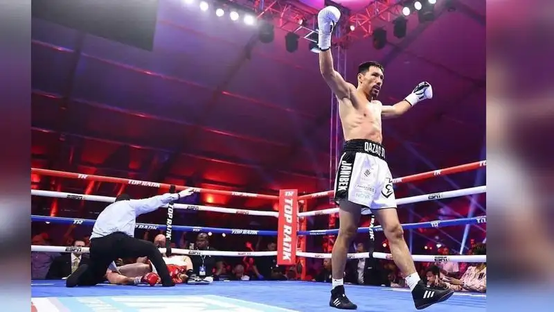 Жанибек Алимханулы встретится на ринге с непобежденным американским боксером