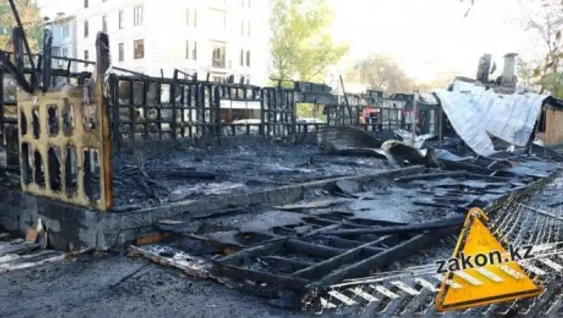 Названа предварительная причина сильного пожара в алматинском кафе