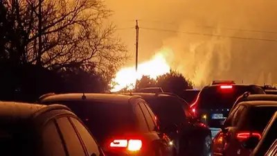 взрыв на газопроводе, фото - Новости Zakon.kz от 14.01.2023 01:48