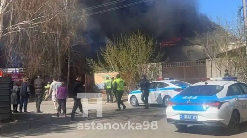 В Астане горит детский сад, фото - Новости Zakon.kz от 02.05.2023 16:15