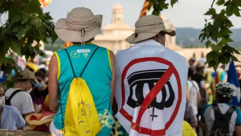 В центре Мадрида прошла акция протеста против монархии