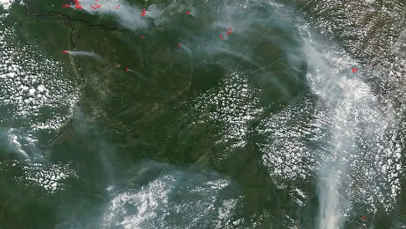 Синоптики подтвердили, что причина смога в Нур-Султане – пожары в России