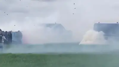 беспорядки, фото - Новости Zakon.kz от 25.03.2023 19:31