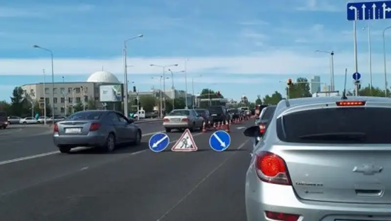 Исекешев: Дорожную разметку будут наносить ночью