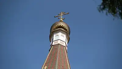 храм в честь Воздвижения Креста Господня в микрорайоне Карасу полностью восстановлен, фото - Новости Zakon.kz от 11.09.2023 14:16