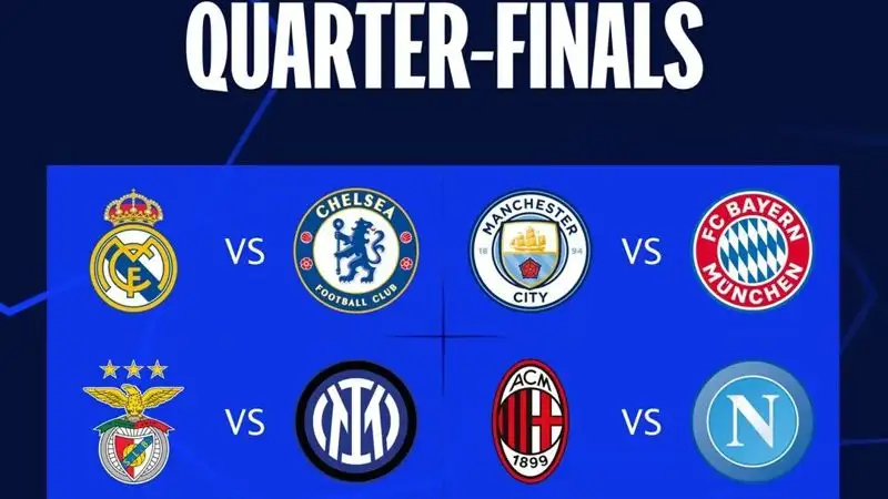 Известны результаты жеребьевки четвертьфинала Лиги чемпионов-2023