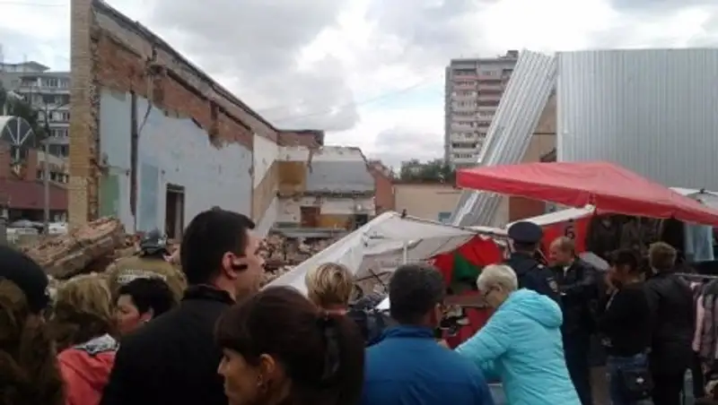 В российской Балашихе обрушилась стена кинотеатра