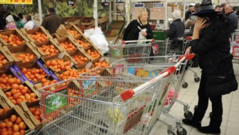 Цены на продтовары в январе 2015 года в годовом выражении выросли на 8,7%