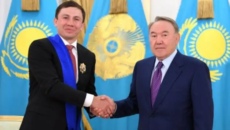 Назарбаев пожелал удачи Головкину в бою