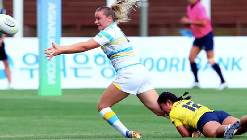 Женская сборная Казахстана по регби всухую разгромила сборную Сингапура