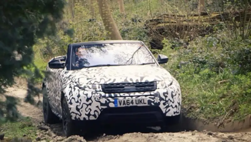 Кабриолет Evoque показали на видео