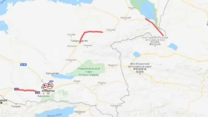 В Алматинской области закрыли движение на трассах республиканского значения