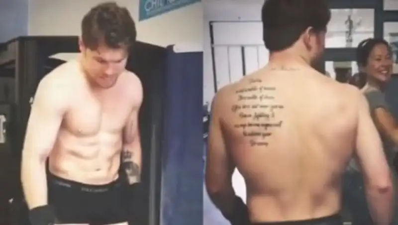 «Канело» набил новую татуировку перед боем с Головкиным