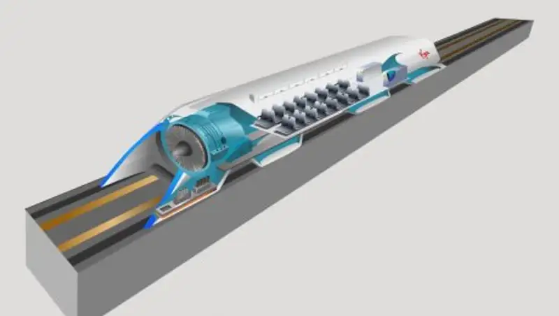 Капсулу Virgin Hyperloop One показали в Дубае