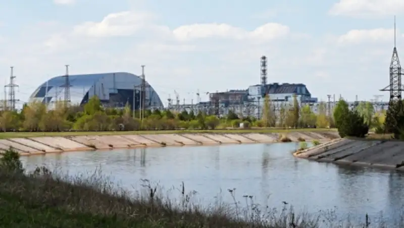 В зоне отчуждения Чернобыльской АЭС загорелась сухая трава