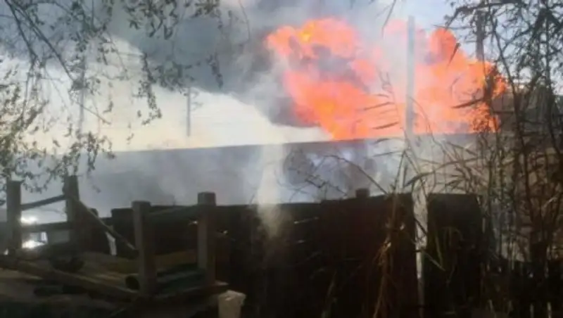 Шымкентте жанар-жа&#1171;армай &#1179;&#1201;йыл&#1171;ан цистерна &#1257;ртенді