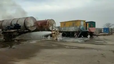 Пожар , фото - Новости Zakon.kz от 28.03.2023 18:36