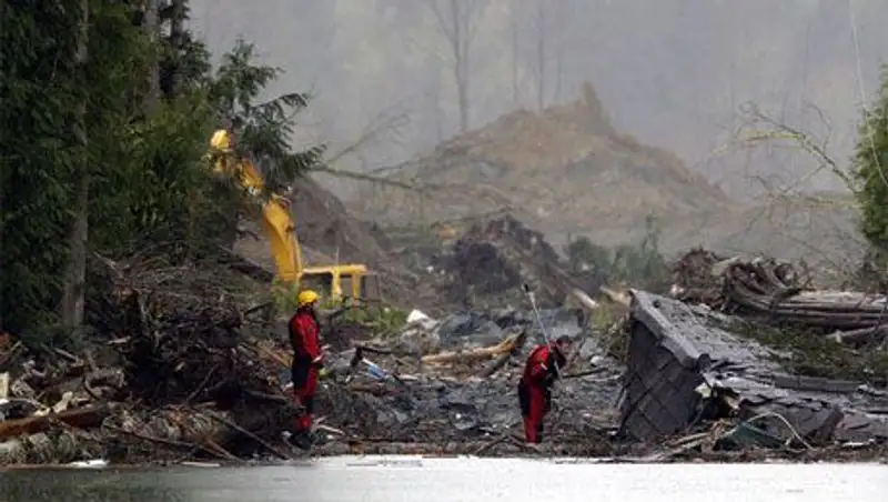 Число жертв оползня в Вашингтоне выросло до 33, еще 12 человек числятся пропавшими