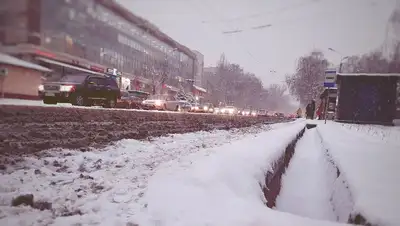 Снегопад, фото - Новости Zakon.kz от 19.01.2022 17:51