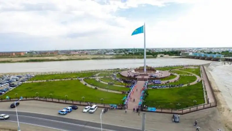 В Кызылорде отметили 25-летие государственных символов Республики Казахстан