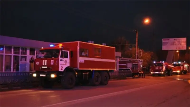 В Петропавловске «горел» строительный рынок 