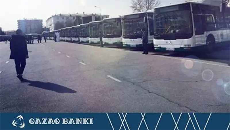 АО «Qazaq Banki» профинансировал запуск первых  автобусов в г. Шымкент, работающих на газе
