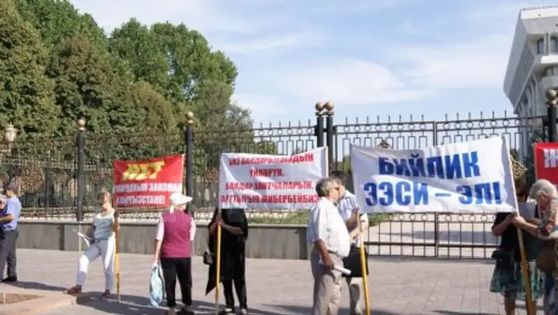 В Бишкеке проходит митинг против закона об изъятии частной собственности