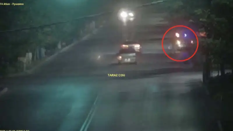 Задержание грабителей в Таразе попало на видео