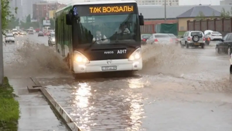 В Астане выпала месячная норма осадков за полдня