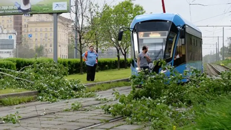 Фото и видео прошедшего урагана в Москве