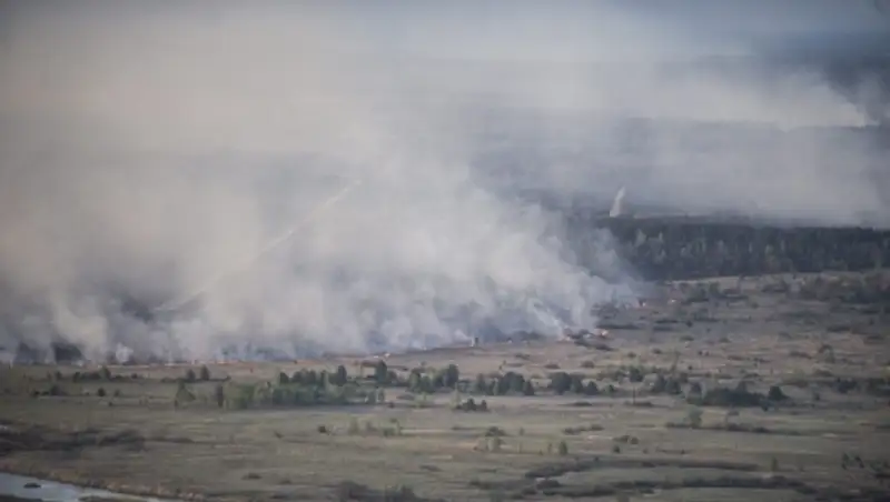 В Чернобыльской пуще ликвидировано тление торфа