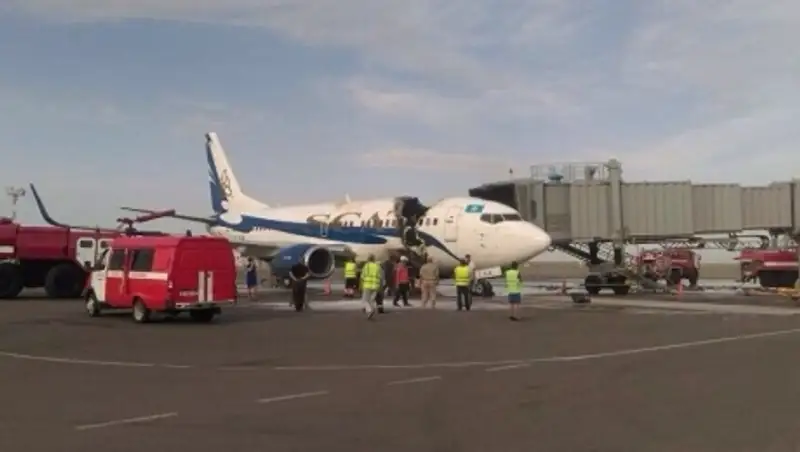 Самолет авиакомпании «SCAT», загоревшийся в аэропорту Актау, восстановлению не подлежит