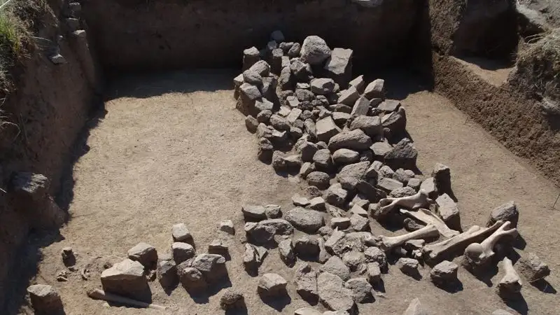 Погребение древнего человека в Абайской области, археологические раскопки, фото - Новости Zakon.kz от 15.11.2023 12:53