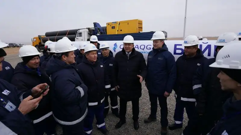В Мангистауской области начато строительство нового магистрального газопровода, фото - Новости Zakon.kz от 07.02.2023 21:08