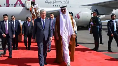 Эмир Катара прибыл в Астану, фото - Новости Zakon.kz от 07.06.2023 18:00