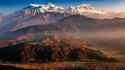 горы, Непал, хребты