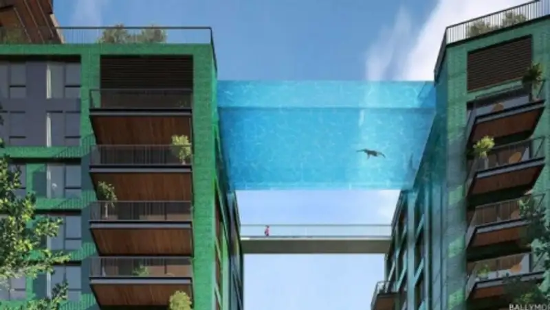 В Лондоне построят подвесной бассейн между домами