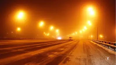 дорога, туман , фото - Новости Zakon.kz от 10.01.2022 16:58