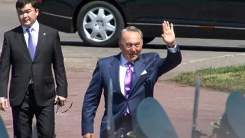 Президент РК Н.Назарбаев прибыл в Жезказган