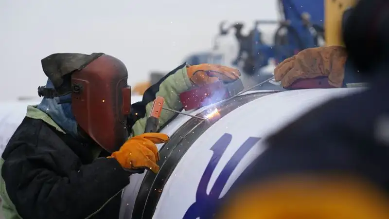 В Мангистауской области начато строительство нового магистрального газопровода, фото - Новости Zakon.kz от 07.02.2023 21:08