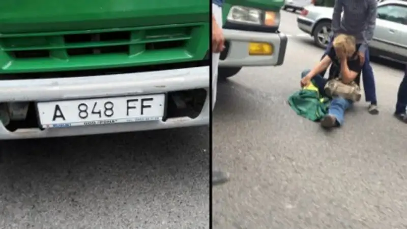 Мусоровоз сбил пешехода в Алматы